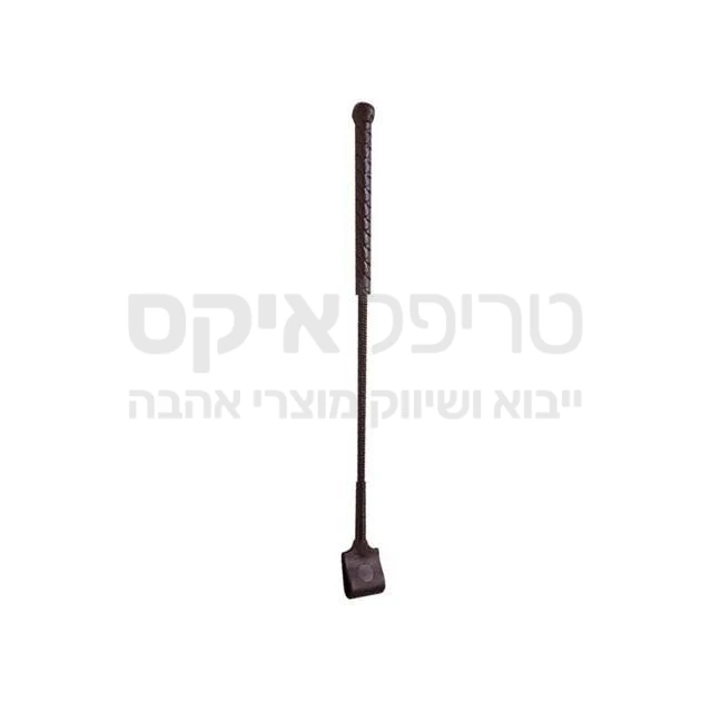 שוט רכיבה מצליף כהלכה. עשוי עור משובח, וידית אלסטית מקצועית להשמעת הצליל הנכון. בעיצוב חדיש-כולל פלוגר כפול לאפקט מחוזק.